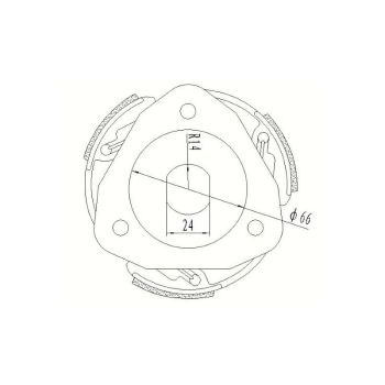 clutch Maxi 125mm for GY6, Kymco, Honda, Malaguti
