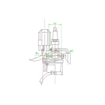 carburetor for Kymco, SYM, Honda, Peugeot vertical w/ Gurtner carburetor