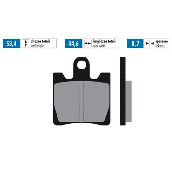 brake pads Polini organic for Suzuki AN Burgman 250, 400 -2006