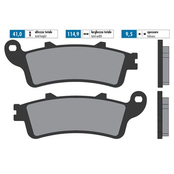 brake pads Polini organic for Honda Pantheon, Foresight, Silver Wing