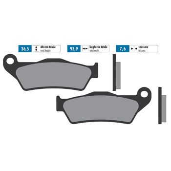 brake pads Polini organic for MBK Skyliner, Yamaha Majesty, Piaggio X9, Gilera Nexus, GP800, Suzuki UH Burgman 125, 150