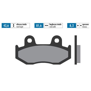 brake pads Polini organic for Suzuki Burgman 250, 400 96-00