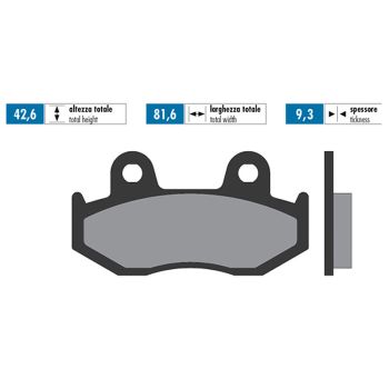 brake pads Polini organic for Honda NES SES PES / PS SH CH 125/150 4T
