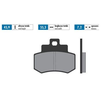 brake pads Polini organic for Kymco Grand Dink 250