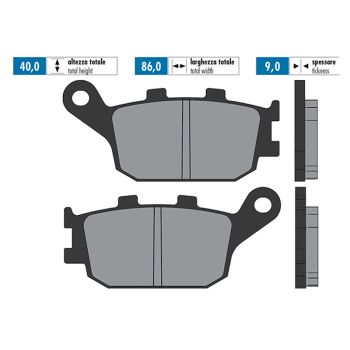 brake pads Polini organic for Honda Forza Jazz (00-04)
