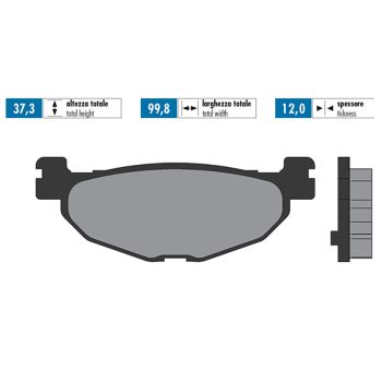 brake pads Polini organic for Yamaha Majesty 400, T-Max 500
