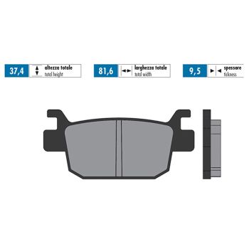 brake pads Polini organic for Honda Forza Jazz NSS, S-Wing FES