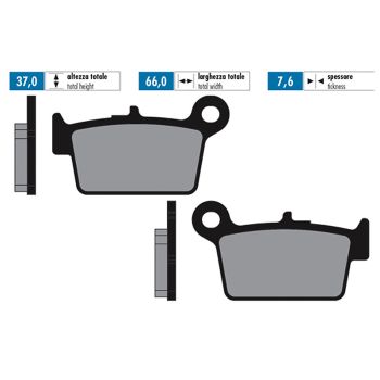 brake pads Polini organic for Beta RR50