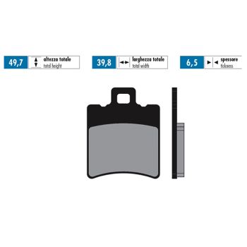 brake pads Polini sintered for Aprilia Malaguti MBK Piaggio Yamaha