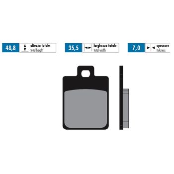 brake pads Polini sintered for Gilera Piaggio Vespa