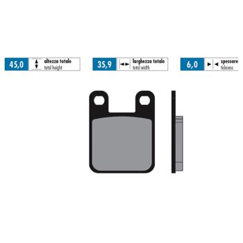 brake pads Polini sintered for Derbi Gilera Italjet Peugeot