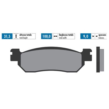 brake pads Polini sintered for MBK CityLine, Skyliner, Yamaha Majesty