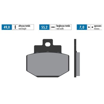 brake pads Polini sintered for Benelli, Gilera, Piaggio