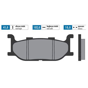 brake pads Polini sintered for Yamaha Majesty 400, T-Max 500