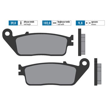 brake pads Polini sintered for Honda Silver Wing