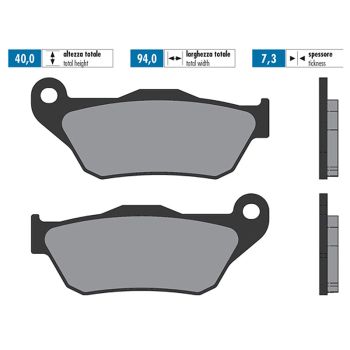 brake pads Polini sintered for Yamaha X-Max, MBK Skycruiser