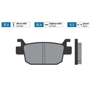brake pads Polini sintered for Honda Forza Jazz NSS, S-Wing FES