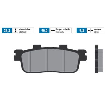 brake pads Polini sintered for Kymco Downtown 125, 300