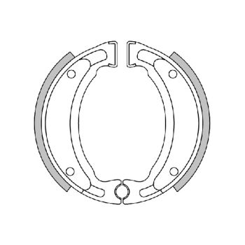 brake shoe set Polini 110x25mm w/ springs for drum brake for Adly, CPI, Generic, MBK, Malaguti, Yamaha