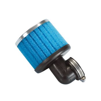 air filter Polini D.38 Special long air box 38mm 90° blue