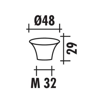 Polini sisselaskekoonus/kella suu M32x1,25 PHBG karburaatori jaoks
