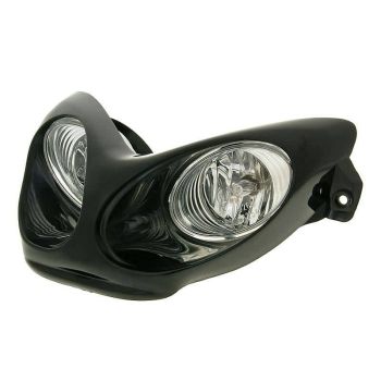 Esituli Doppeloptik Halogen must - Yamaha Aerox, MBK Nitro