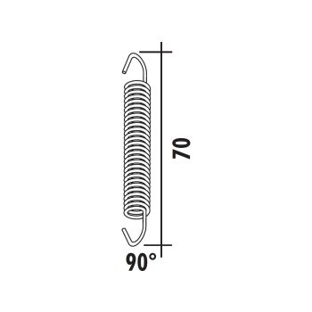 exhaust spring Polini 70mm (90°)
