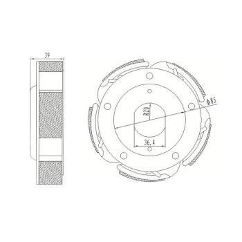 clutch 150mm for Suzuki Burgman 400 98-06