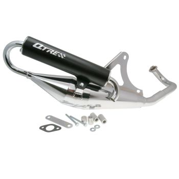 exhaust Tecnigas Q-Tre chrome for Kymco, SYM horizontal AC