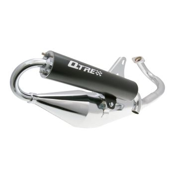 exhaust Tecnigas Q-Tre chrome for Piaggio
