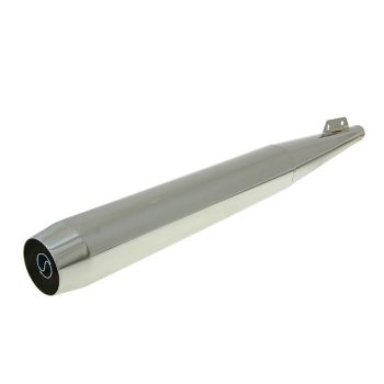 exhaust 28mm chromed for Puch Maxi, MV, DS, VS, VZ