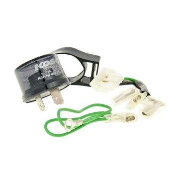 flasher relay Koso digital for LED or standard - 3-pin 12V incl. adapter