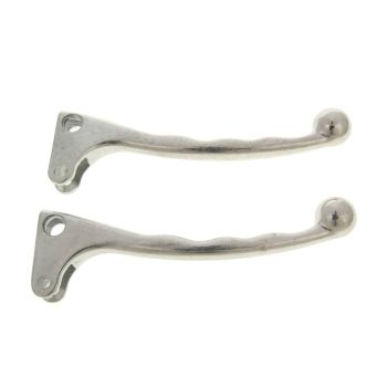 brake lever set left and right aluminum silver for Puch Maxi