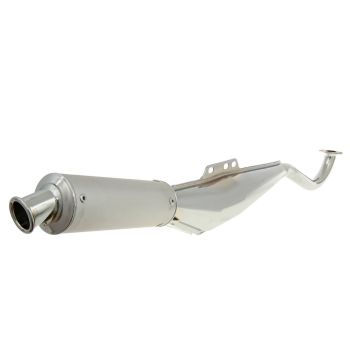 exhaust expansie chromed / aluminum for Puch Maxi