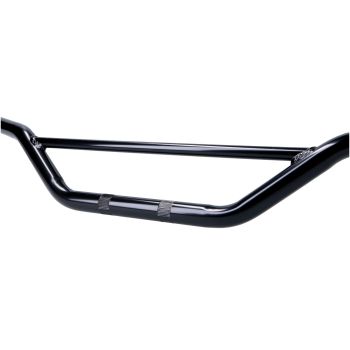 MX handlebar steel w/ crossbar black 22mm - 820mm