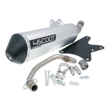 exhaust Tecnigas 4SCOOT for Piaggio Leader engine 125-200cc