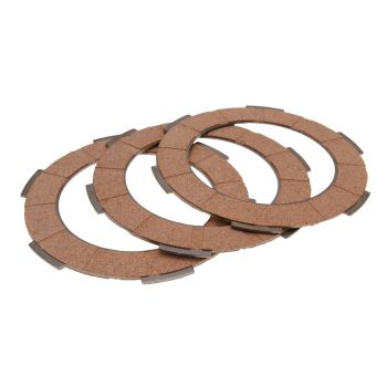 clutch disc set / clutch friction plate set Ferodo 3 pcs for Vespa 50, 90, 125 Primavera, ET3