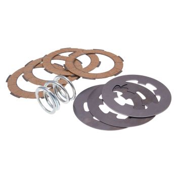 clutch disc set / clutch friction plates reinforced incl. spring Ferodo for Vespa 50, 90, 125 Primavera, ET3