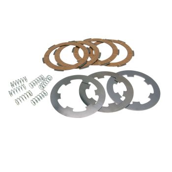 clutch disc set / clutch friction plate set incl. springs Ferodo for Vespa PK 50, 125 FL, XL, Piaggio APE 50 TL5, TL6