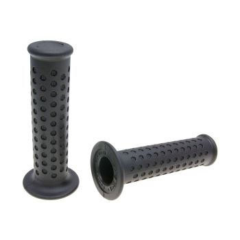 handlebar rubber grip set Domino 5243 Scooter Piaggio style black 128mm