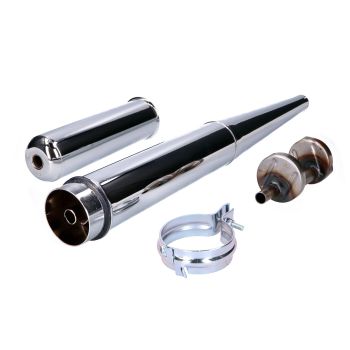 exhaust chromed 28mm for Simson S50, S51, S53, S70, S83, KR51/2