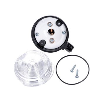 indicator light assy front 80mm white for Simson S50, S51, S70, SR50, SR80