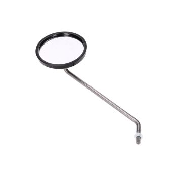 mirror left retro-style round shape 90mm, M8 thread for Simson S50, S51, S70, SR50, SR80, KR51/2 KR50 Schwalbe