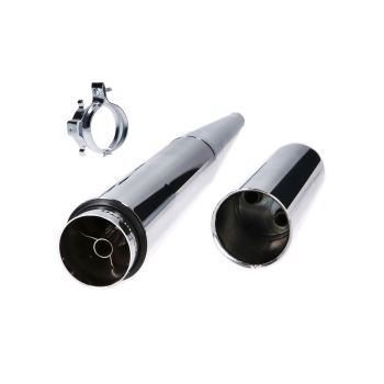 exhaust chromed 28mm for Simson S51 Enduro, S70 Enduro
