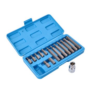 Torx-otsikute komplekt ja 1/2-tolline 15-osaline padrunvõtmete komplekt