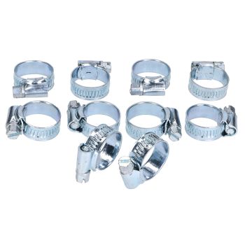 hose clamp set 12-20mm 10-piece
