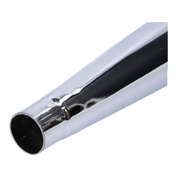exhaust swiing flute 28/70 mm chrome (resonance exhaust) moped universal