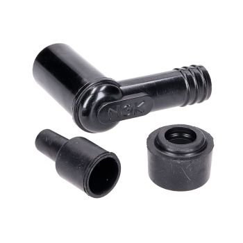 spark plug cap NGK 90° splash-proof, rubber, short LZEH