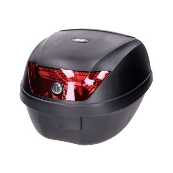 Top case DMP black 28L / reflector red