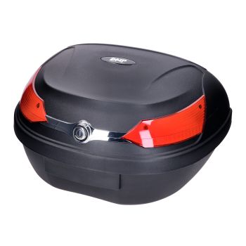 Top case DMP black 51L / reflector red